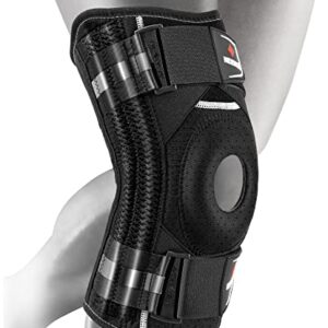 NEENCA Professional Knee Brace for Knee Pain, Medical Knee Support with Patented X-Strap Fixing System. Best for Arthritis, Meniscus Tear, Injury Recovery, Knee Pain Relief, ACL, Sports. ACE-044-XL