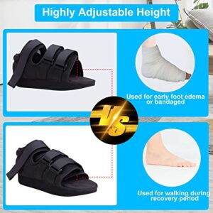 GHORTHOUD Post op Shoes for Broken Toe Medical Walking shoes Cast Foot Brace for Foot Surgery Operation,Fracture or Ulcer（Medium