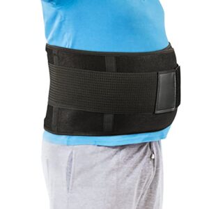 back brace lumbar back support belt for lower back pain relief – waist trainer belt for men and women – lower back brace for sciatica, herniated disc, plus size lumbar support belt,black,5xl(55-65inch)
