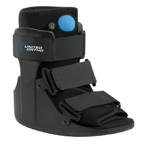 United Ortho Short Air Cam Walker Fracture Boot, Fits Left or Right, Extra Small, Black