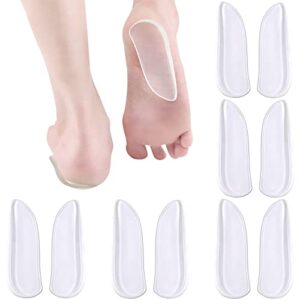 5 pairs medial & lateral heel wedge silicone insoles – corrective adhesive shoe inserts for foot alignment, knock knee pain, bow legs, osteoarthritis for men and women