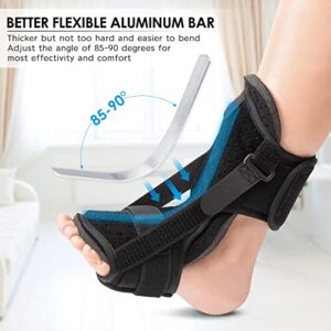 Plantar Fasciitis Night Splint: 2 Packs 2023 Upgraded Plantar Fasciitis Brace with Soft Memory Foam Pad | Ankle Brace for Plantar Fasciitis Relief Achilles Tendonitis Relief Foot Drop Heel Arch Pain Support for Women Men