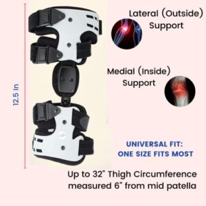 Comfyorthopedic Osteoarthritis Knee Brace - Knee Brace for Arthritis Pain and Support-Lateral or Medial offloader knee brace for left knee-L1851 L1843 Custom Knee Brace for Bone on Bone pain relief