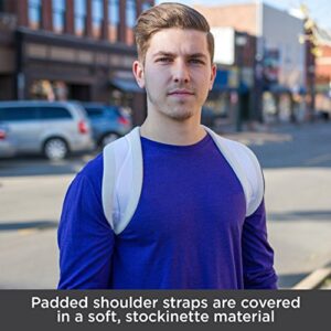 BraceAbility Figure 8 Clavicle Brace & Posture Corrector | Broken Collarbone Sling for Injuries & Fractures, Shoulder Support Strap for Upper Back Straightening (Medium)