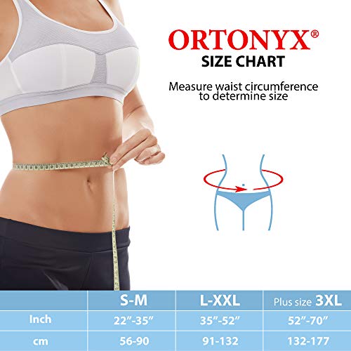 ORTONYX 10.25" Abdominal Binder for Men and Women/Postpartum Post-operative Post-surgery Wrap/Abdomen Navel Umbilical Hernia Support Belt / 524010 Beige S/M