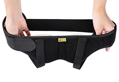 Tenbon Hernia Belt Truss for Single/Double Inguinal or Sports Hernia, Hernia Support Brace for Men for Women Pain Relief Recovery Strap with 2 Removable Compression Pads Comfortable Material