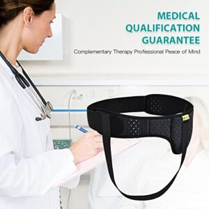 Tenbon Hernia Belt Truss for Men and Women Left or Right Side Supportive Groin Pain Truss With Removable Compression Pads For Pre or Post-Surgical Scrotal, Femoral, Comfortable Adjustable Waist Strap Hernia Guard