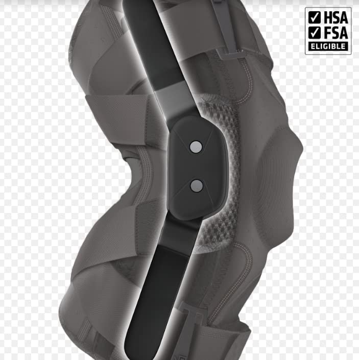 Shock Doctor Compression Knee Brace for Men & Women, Maximum Support, Adjustable Dual Hinges