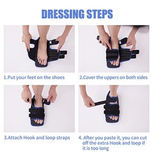 GHORTHOUD Offloading Post Op Shoe Forefoot Square Toe Foot Brace for Broken Toe Surgery Non Weight Medical Shoes for Men and Women（Medium）