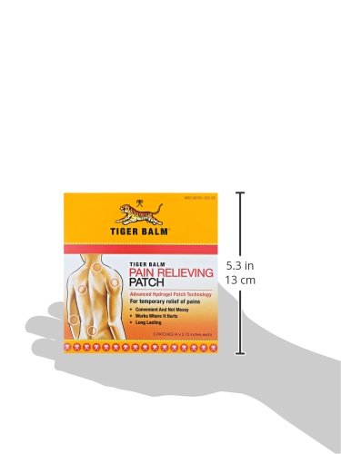 Tiger Balm Pain Relieving Patch, 5 Count