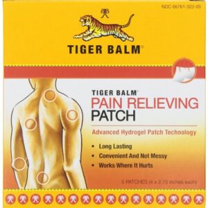 Tiger Balm Pain Relieving Patch, 5 Count