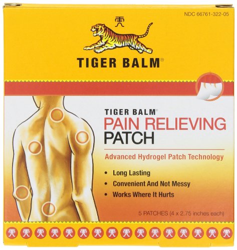 Tiger Balm Pain Relieving Patch, 5 Count