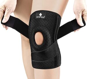 neenca professional knee brace for knee pain, adjustable knee support with patella gel pad & side stabilizers, medical for arthritis, meniscus tear, injury recovery, pain relief, acl, sports