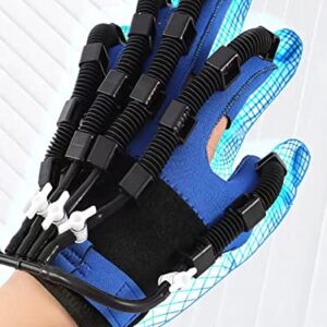 XUETAO Finger Rehabilitation Training Robot Gloves, Finger Splint Braceability Electric Finger Hand Training for Training Finger Flexion Correction Hand Function Recovery(Color:Right Hand,Size:Small)