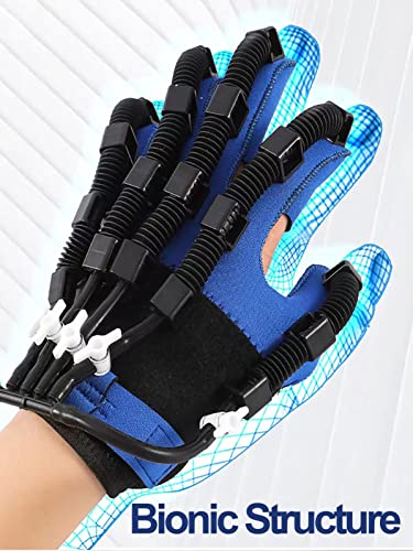 XUETAO Finger Rehabilitation Training Robot Gloves, Finger Splint Braceability Electric Finger Hand Training for Training Finger Flexion Correction Hand Function Recovery(Color:Right Hand,Size:Small)