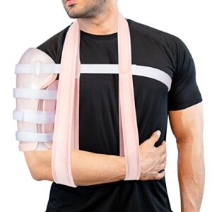 sarmiento brace – humeral shaft fracture splint humeral fracture brace for broken upper arm shoulder bicep left/right arm long-bone humerus fracture for men and women (xl)