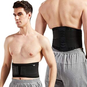 lumbar support back brace for men and women (plus size 50″ – 70″)