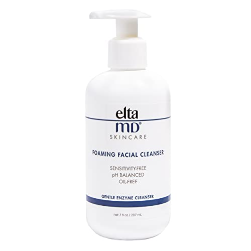 EltaMD Foaming Facial Cleanser, Exfoliating Face Cleanser, Helps Remove Oil and Dead Skin Cells, Safe for All Skin Types, Oil Free, Paraben Free, Sensitivity Free, Sensitive Skin Face Wash, 7 Oz Pump