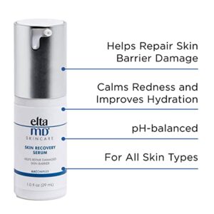 EltaMD Skin Recovery Face Serum Repairs Damaged Skin, Amino Acid and Antioxidant Formula, Hyaluronic Acid Facial Serum with Vitamin B5, 1 Fl Oz, Untinted