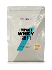 myprotein impact whey isolate protein powder (vanilla, 2.2 pound (pack of 1))