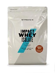 myprotein® impact whey isolate protein powder, chocolate smooth, 2.2 lb (40 servings)
