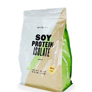 Myprotein® MYVEGAN Soy Protein Isolate Powder, Vanilla Stevia, 5.5 Lb (83 Servings)