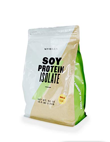 Myprotein® MYVEGAN Soy Protein Isolate Powder, Vanilla Stevia, 5.5 Lb (83 Servings)