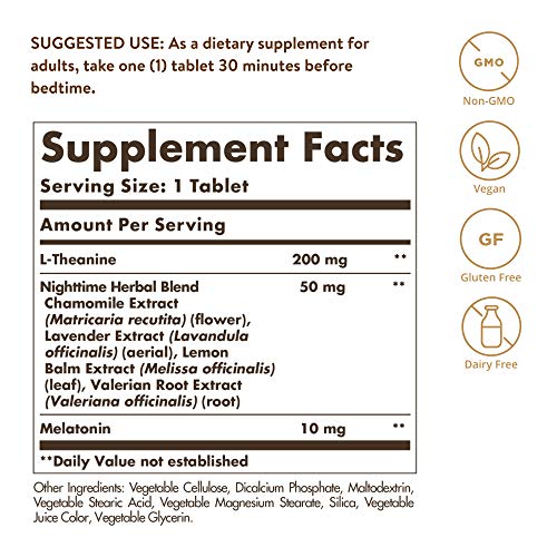 Solgar Triple Action Sleep, 90 Tri-Layer Tablets - Time-Release Melatonin & L-Theanine Plus Herbal Blend - Helps You Relax, Fall Asleep Fast & Stay Asleep Longer - Non-GMO, Gluten Free - 90 Servings