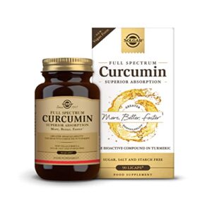solgar full spectrum curcumin – 90 licaps – superior absorption – brain, joint & immune health – non-gmo, vegan, gluten free, dairy free – 90 servings