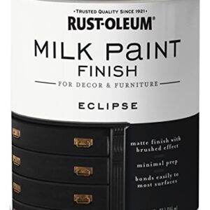 Rust-Oleum 331052 Milk Paint Finish, Quart, Eclipse 32 Fl Oz (Pack of 1)