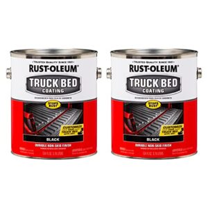 rust-oleum 342669-2pk truck bed coating, gallon, black, 2 pack