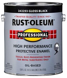 rust-oleum 242253 professional gallon black gloss finish