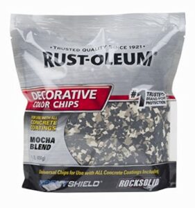 rust-oleum 301238 2 pack 1 lb decorative color chips, mocha blend