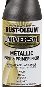 Rust-Oleum 249131-2PK Universal All Surface Metallic Spray Paint, 11 oz, Oil Rubbed Bronze, 2 Pack