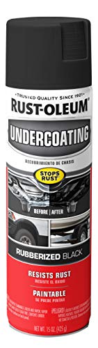 Rust-Oleum 248658 Rust Reformer Spray, 10.25 oz, Black & 248657 Rubberized Undercoating Spray, 15 oz, Black