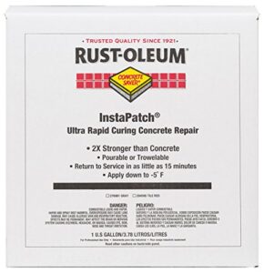 rustoleum 276981 gray instapatch concrete saver, 1 gal kit box containing 2 plastic bottles