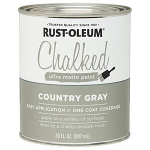 rustoleum 285141 30 oz country gray chalked ultra matte paint
