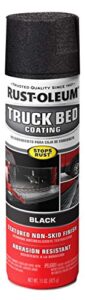rust-oleum 248914-2pk truck bed spray paint, 15 ounce (pack of 2), black, 2 piece