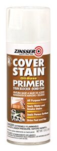 rust-oleum 3608 white zinsser cover-stain water based primer, 13 oz. aerosol spray can (pack of 6)