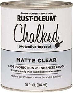 rustoleum 287722 30 oz matte clear chalked protective topcoat