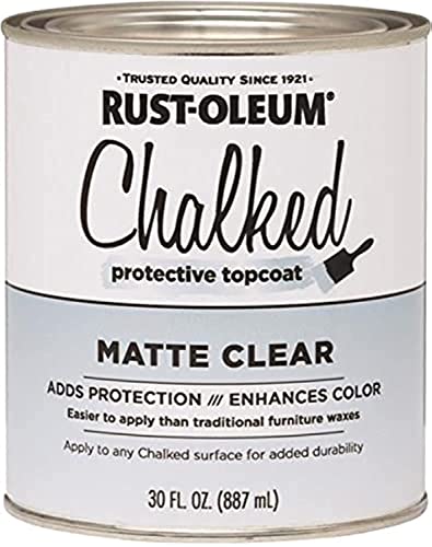 Rustoleum 287722 30 Oz Matte Clear Chalked Protective Topcoat