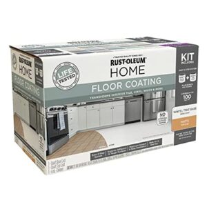 rust-oleum home floor coating ultra white tint base matte kit