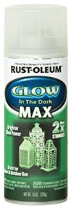 rust-oleum 278733 glow in the dark max spray paint, 10 oz