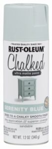 rust-oleum chalked ultra matte serenity blue sprayable chalk paint 12 oz.