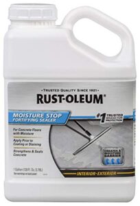 rust-oleum 301239 concrete moisture stop fortifying sealer, clear