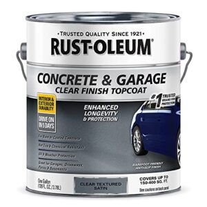 rust-oleum 380896 concrete and garage floor paint topcoat satin textured clear gal