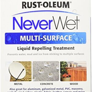 Rust-Oleum 274232 Repelling treatment base coat-9 oz and top-coat 9-oz , Frosted Clear