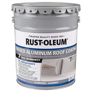 rust-oleum 301997 510 fibered aluminum roof coating 5 gal