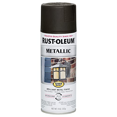 11 oz Rust-Oleum Brands 248636 Oil Rubbed Bronze Stops Rust Outdoor Metallic Spray Pack of 6