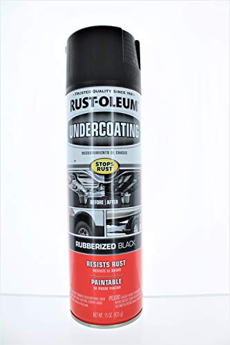 Rust-Oleum 15 Oz Black Rubberized Undercoating Spray Paint, Black, 6 Pack